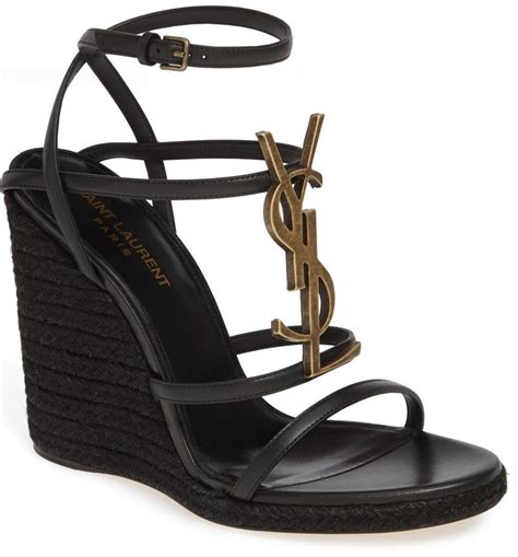 cassandra logo ysl|ysl cassandra wedges.